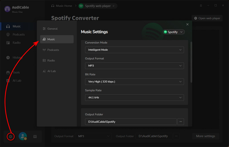 Choose Output Parameters
