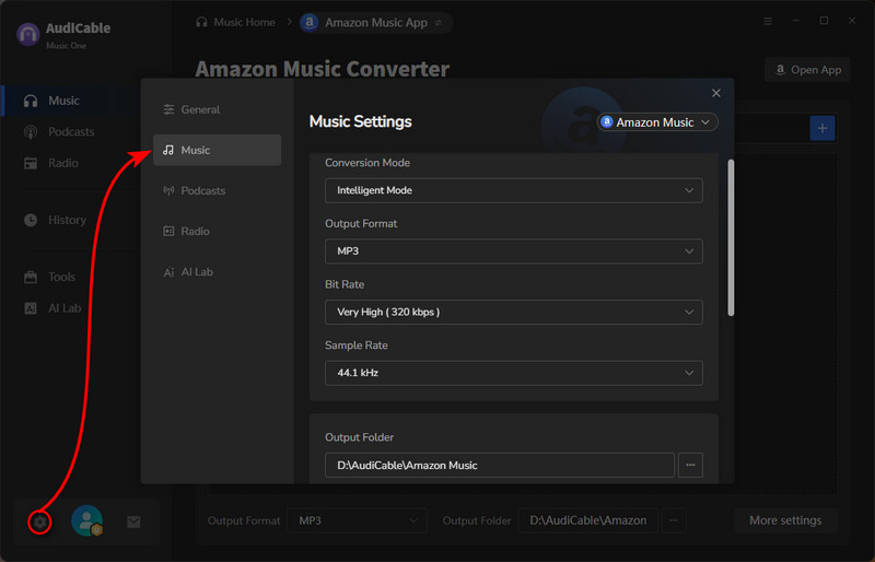 Choose Output Parameters
