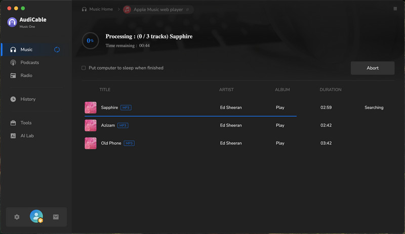 Select Apple Music Tracks