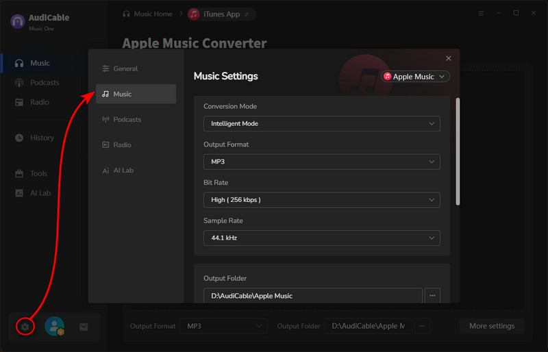 Choose Output Parameters