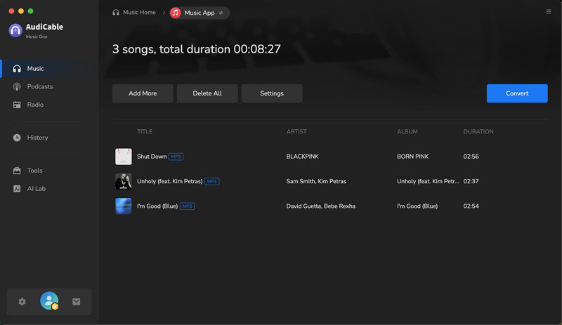 Convert Apple Music to MP3