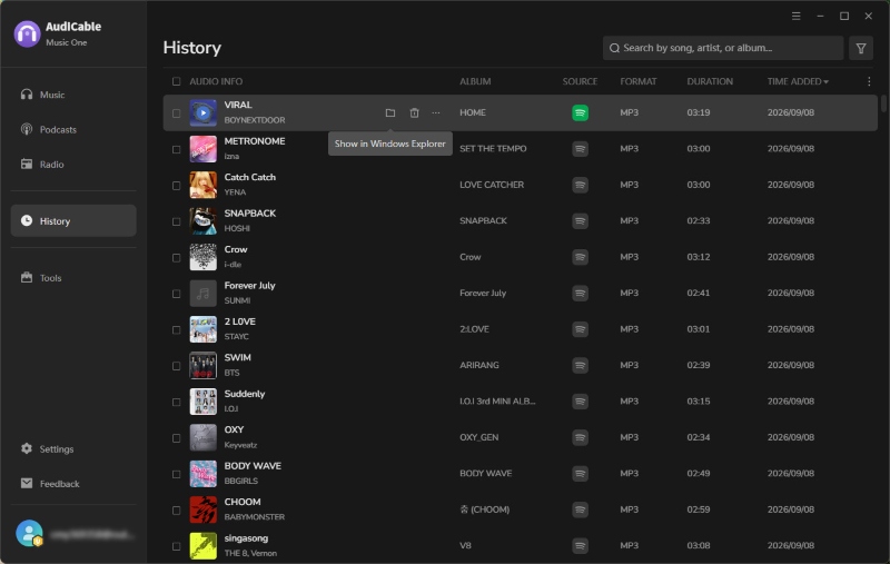 Access Downloaded MP3 Files
