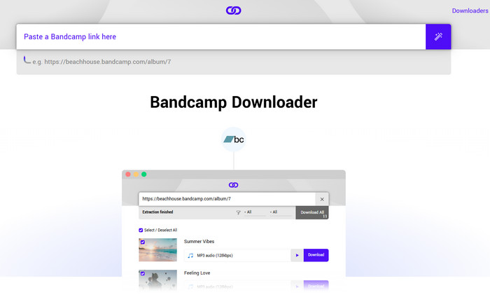 Free Online Bandcamp Downloader