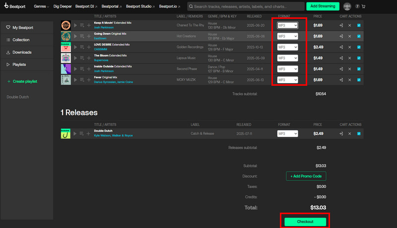 Purchase Beatport Tracks