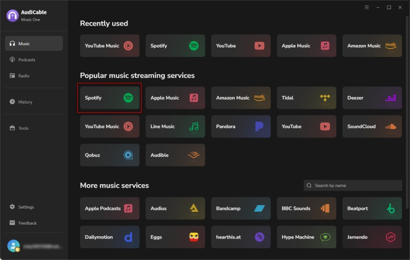 Select Spotify