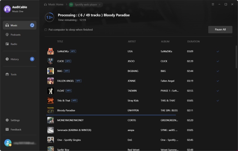 Convert Spotify Link to MP3