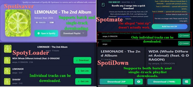 Online Spotify Link to MP3 Dwonaloder