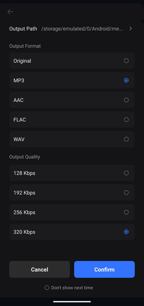 Set Output Format