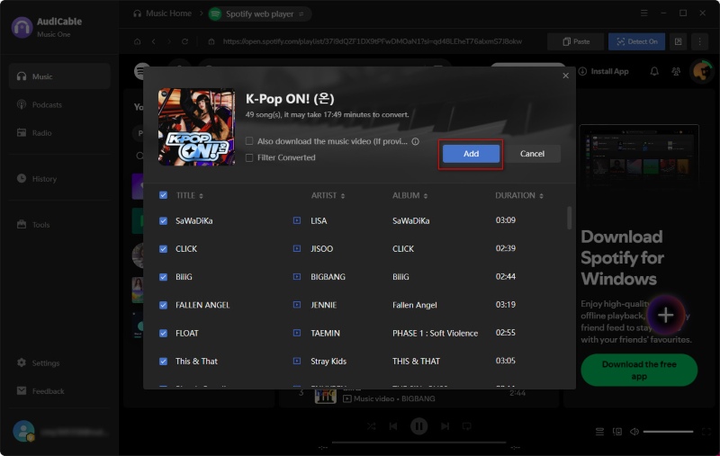 Parse Spotify Link
