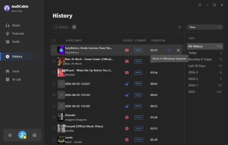 Check YouTube Audio Downloads