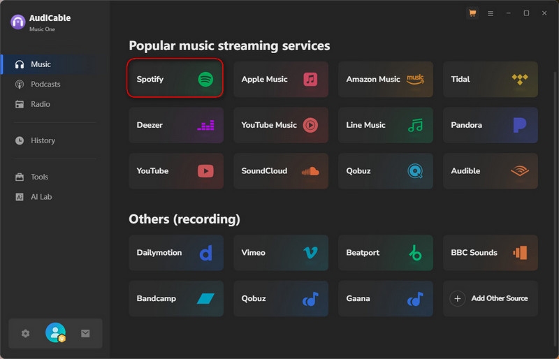 Select Spotify Platform