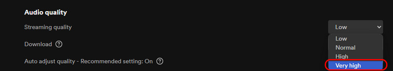 Choose Very High Quality