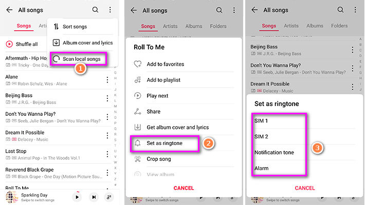 customize amazon music as ringtone on android