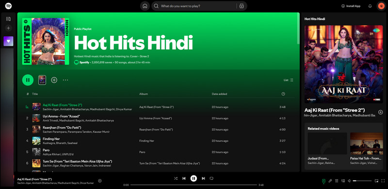 Download Hindi Songs from Spotify