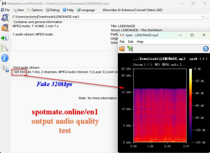 Spotmate Output Audio Quality