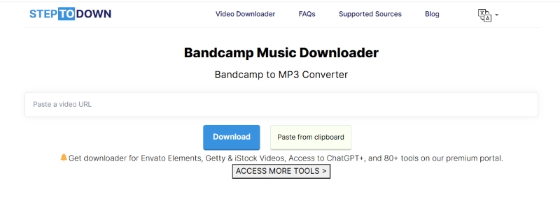 Steptodown Bandcamp Downloader Online
