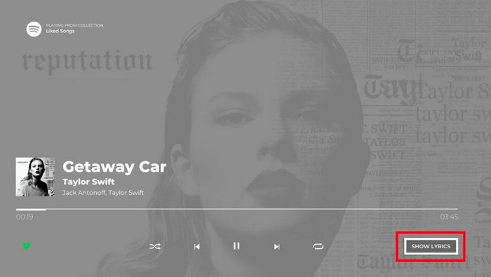 View Spotify Lyrics on TV