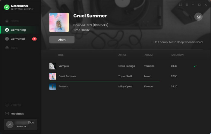 NoteBurner Spotify Music to MP3 Converter