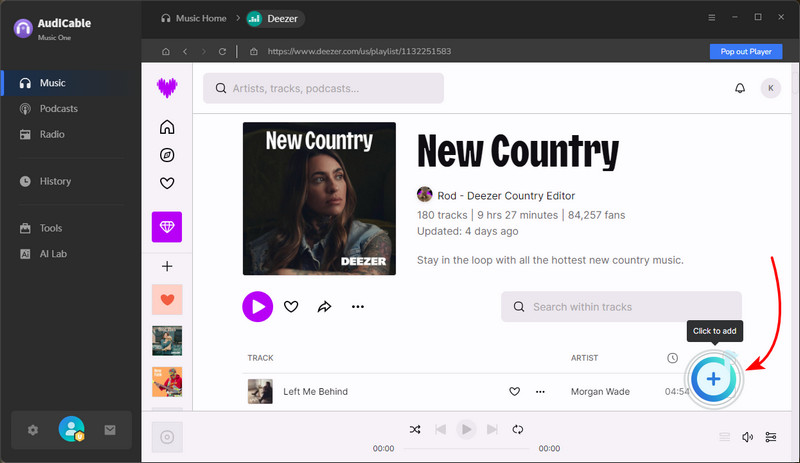 Add Deezer Music for Parsing