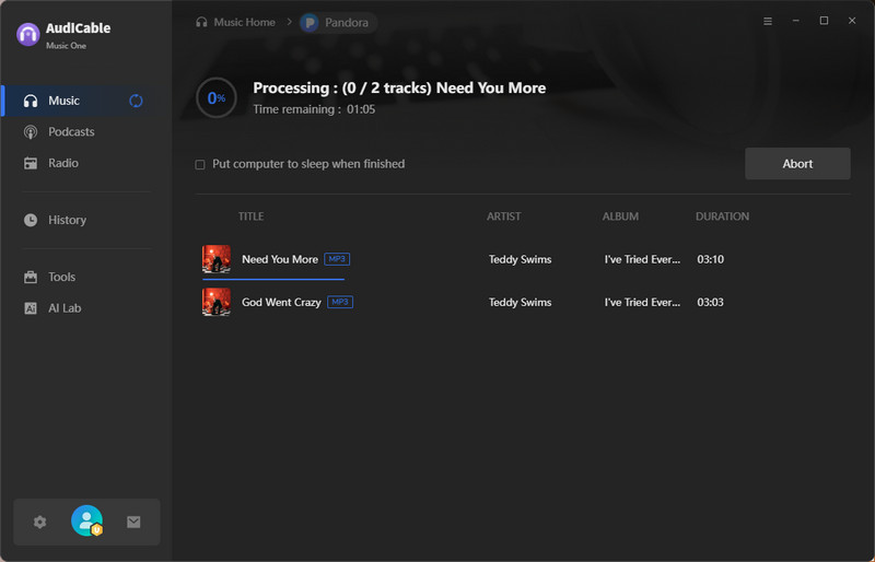 download Pandora Music as MP3
