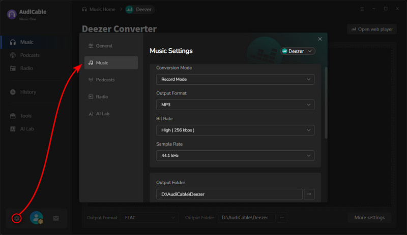 Select Output Parameters