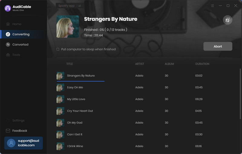 Start downloading adele songs
